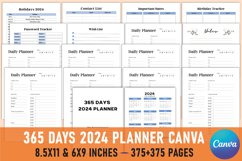 365 Days 2024 Planner Planner For Canva Product Image 1