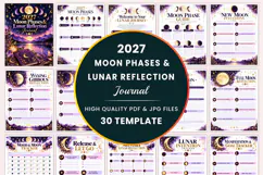 2027 Moon Phases & Lunar Reflection Journal Product Image 1