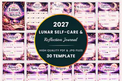 2027 Lunar Self-Care & Reflection Journal Kdp interiors Product Image 1