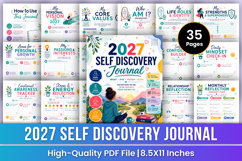 2027 Self Discovery Journal | Guided Reflection Planner Product Image 1