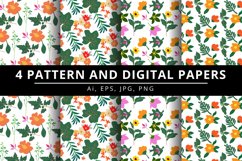 Floral Pattern and Digital Paper Product Image 1