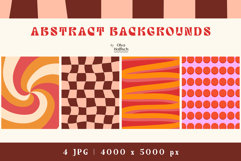Abstract Backgrounds. Playful Retro Card Backgrounds Product Image 1