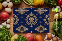 Blue Gold Cutting Board Design - 04 Variations Product Image 1