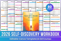 2026 Self-Discovery Workbook Canva Interiors Product Image 1