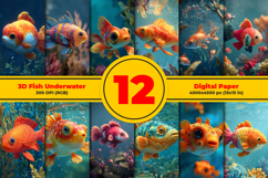 Watercolor Forest Landscape Digital Paper Background Product Image 1