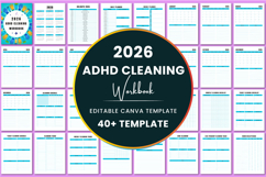 2026 ADHD Cleaning Workbook KDP Interior Product Image 1