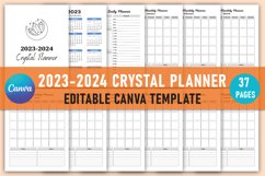 Editable 2023-2024 Crystal Planner For Canva Product Image 1