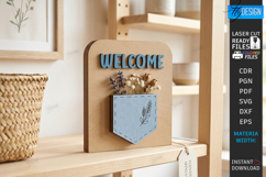 Miniature Welcome Sign Plaque Laser Cut Bundle | 3D Layered Product Image 4