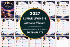 2027 Lunar Living & Intention Planner Kdp interiors Product Image 1