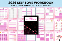 2026 Self Love Workbook For Canva KDP Interior Product Image 1