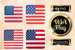 USA Flag | Patriotic Clipart | 4th Of July Product Image 1