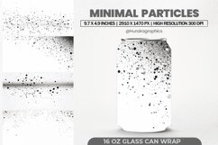 Minimal Particles Glass Can Wrap,16 Oz Tumbler Sublimation Product Image 1