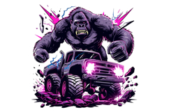 Monster Truck Clipart PNG Product Image 1