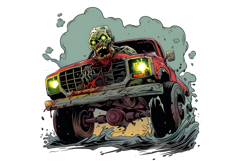 Monster Truck Clipart PNG Product Image 1