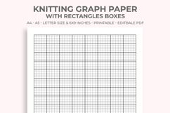 Knitting Graph Paper With Rectangular Boxes Product Image 1