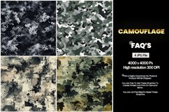 Camouflage Square Coaster - 04 Variations Product Image 1