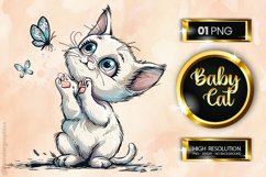 Baby Cat Clipart Product Image 1