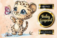 Baby Leopard Clipart Product Image 1
