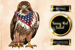 Funny Red tailed| Patriotic Clipart | 4th of July Product Image 1