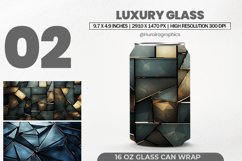 Luxury Glass Can Wrap,16 Oz Tumbler Sublimation Product Image 1