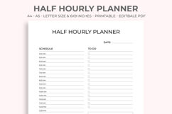 Half Hourly Planner Printable Product Image 1
