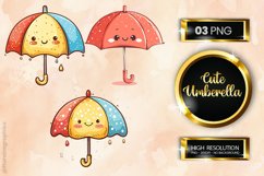 Cute Umberella Clipart 03 variations Product Image 1