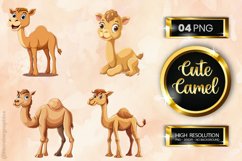 Cute Camel Clipart 04 Variations Product Image 1