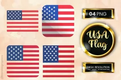 USA Flag | Patriotic Clipart | 4th Of July Product Image 1