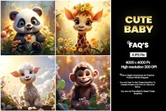 Cute baby Square Coaster - 04 Variations Product Image 1