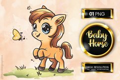 Baby Horse Clipart Product Image 1