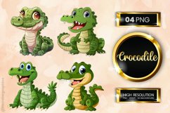 Crocodile Clipart 04 variations Product Image 1