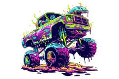 Monster Truck Clipart PNG Product Image 1