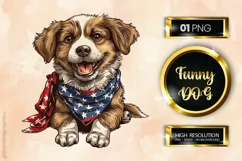 Funny Dog | Patriotic Clipart | 4th of July Product Image 2