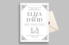 Minimalist Wedding Invitation Canva Template Product Image 1