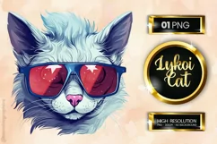 Lykoi Cat | Patriotic Clipart | 4th of July Product Image 1
