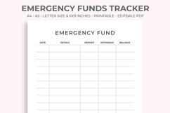 Emergency Funds Tracker Product Image 1