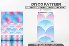 Disco Pattern Can Wrap,16 Oz Tumbler Sublimation Product Image 1