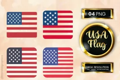 USA Flag | Patriotic Clipart | 4th Of July Product Image 1