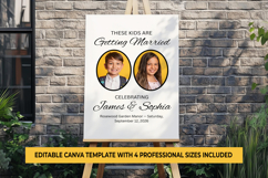 These Kids Are Getting Married Sign, Canva Template Product Image 1