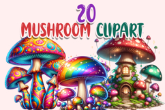 Mushroom Clipart Bundle Product Image 1
