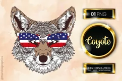 Coyote | Patriotic Clipart | 4th Of July Product Image 1
