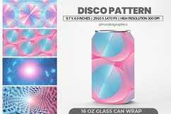 Disco Pattern Can Wrap,16 Oz Tumbler Sublimation Product Image 1