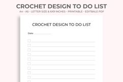 Crochet Design To Do List Printable Product Image 1
