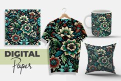 Modern Creative Seamless Floral Digital Paper Product Image 1