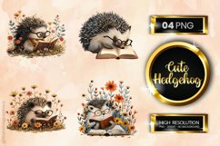 Cute Hedgehog Clipart 04 variations Product Image 1