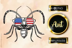Ant | Patriotic Clipart | 4th of July Sublimation Product Image 1