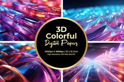 3D Colorful Digital Paper Product Image 1