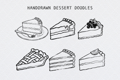 HandDrawn Dessert Cake Clipart Bundle Product Image 1