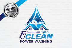 Professional Pressure Washing Logo Template Product Image 1