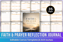 Faith &amp; Prayer Reflection Journal | Bible Study, Devotional Product Image 1